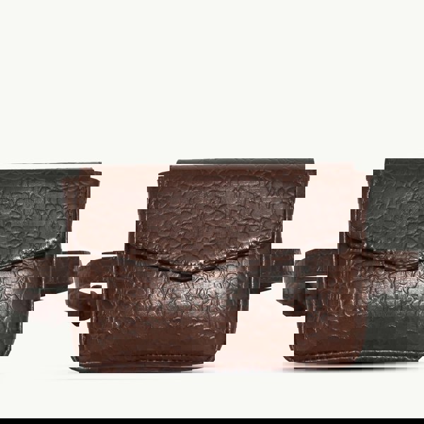 Assots London 'CAMELLA' Brown Croc Leather Bum Belt Waist Festival Bag