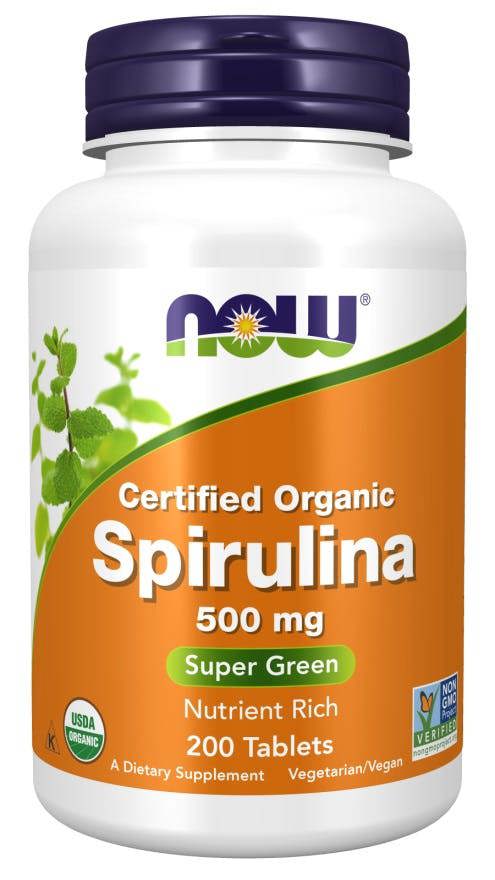 NOW Foods Spirulina, 500mg - 200 tabs