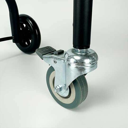 Havendro Adjustable Walking Aid Standing Walking Stick Handrail Castors Non-Slip Handle