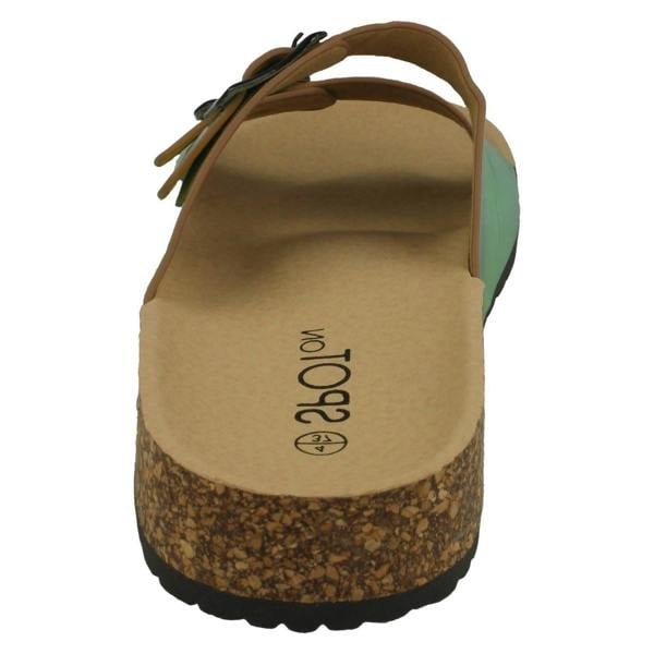 Spot On Ladies Spot On Holographic Sandals F00227