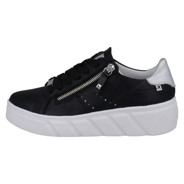 Rieker Ladies Rieker Sport Punched Detail Wedge Trainers W2605