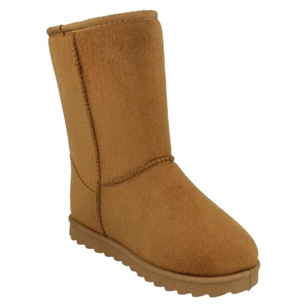 Spot On Girls Spot On Mid Leg Faux Fur Fleece Lined Boots