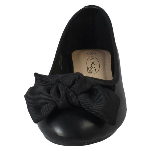 Spot On Ladies Spot On Flat Bow Detailed Ballerina Casual Shoes F80512
