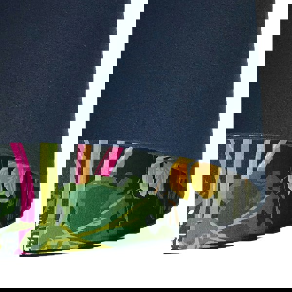 Rabarber Wallpaper Silhouette Lampshade in Deep Space Navy