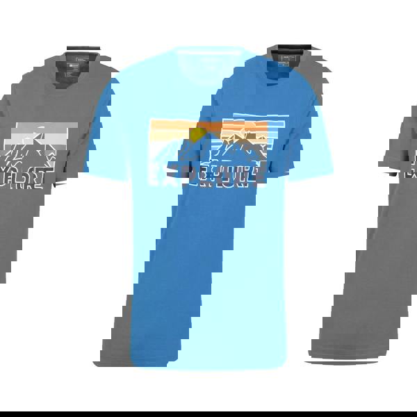 Mountain Warehouse Mens Explore Organic T-Shirt - Blue - 