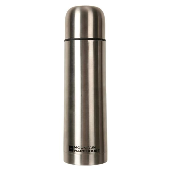 Mountain Warehouse Logo Stainless Steel 500ml Flask - Silver - 
