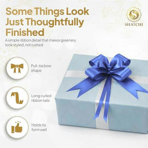 50mm Navy Blue Pull Bows, 10 to 60 Pack, Ribbon Gift Bows for Wrapping and Décor image 4
