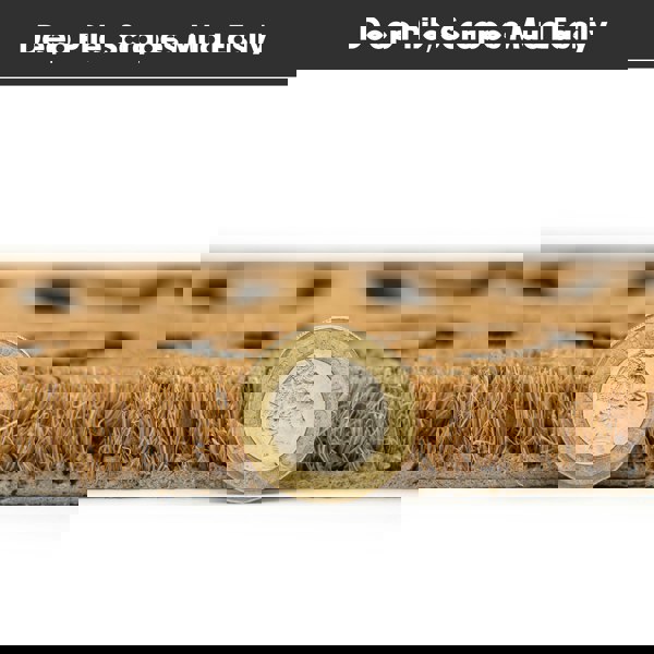 JVL Eco-Friendly Latex Backed Coir Entrance Doormat Runner, 40x120cm - Home Hearts