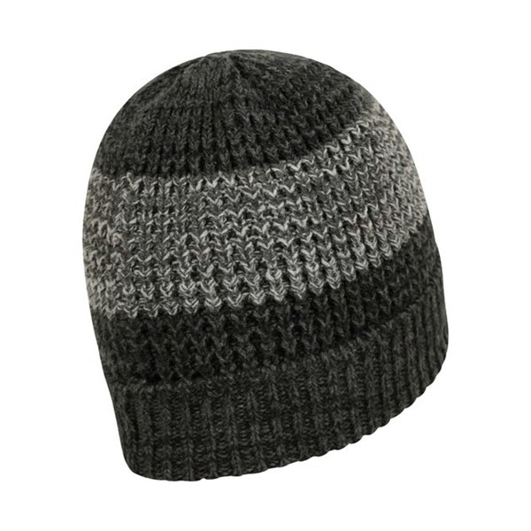 Mountain Warehouse Mens Thermal Two Tone Melange Beanie - Charcoal