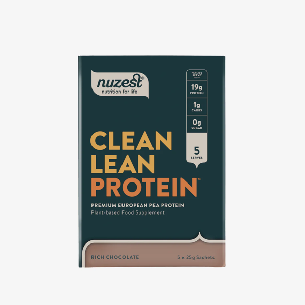 Nuzest Clean Lean Protein Rich Chocolate 10x25g Sachets Box