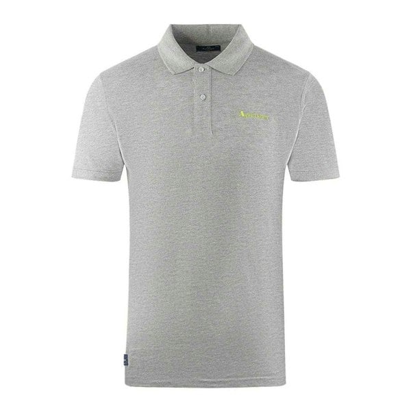 Aquascutum Unisex Adult Plain Logo Polo Shirt - Grey