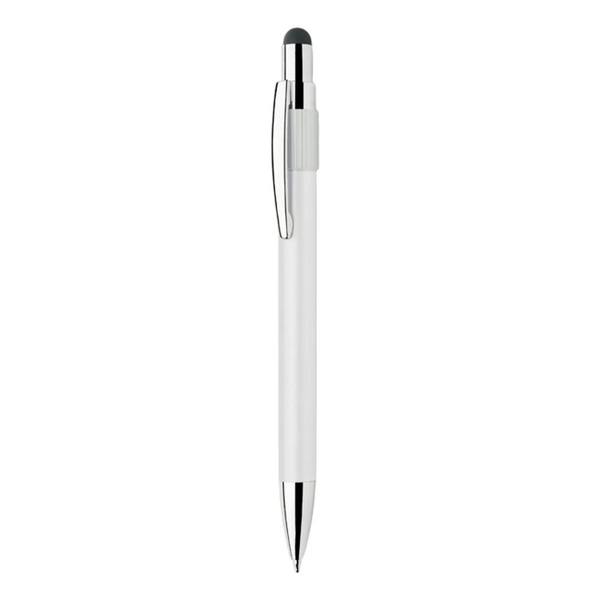 MidOcean Edd Spinner Stylus Pen - White/White - 
