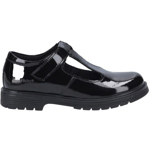 Hush Puppies Gracie Senior Patent Leather Girls's Patent Black Shoes