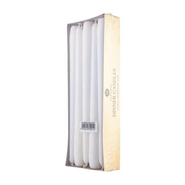 Price's Prices Dinner Candles White 10Pk