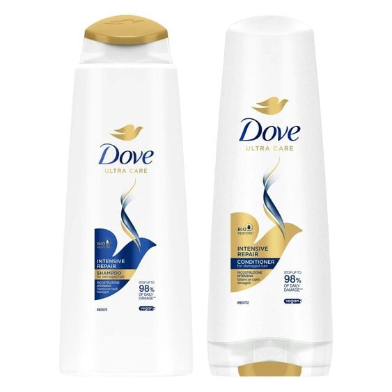 Dove Ultra Care Shampoo & Conditioner - Intensive Repair, Bio Restore Technology