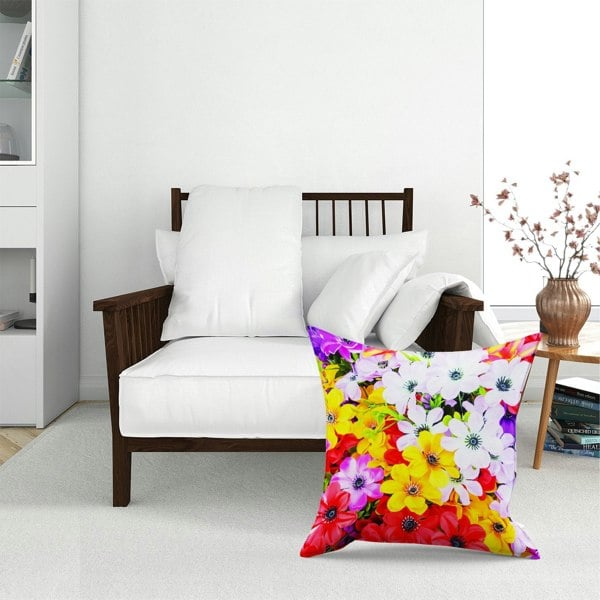 Warren Reed Spring Flowers Floor Cushion