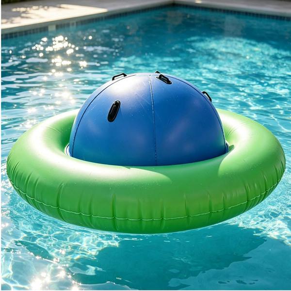Gr8 Garden 88" Kids Inflatable Dome Rocker Bouncer Outdoor Garden Climbing & Seesaw Pool Play Toy