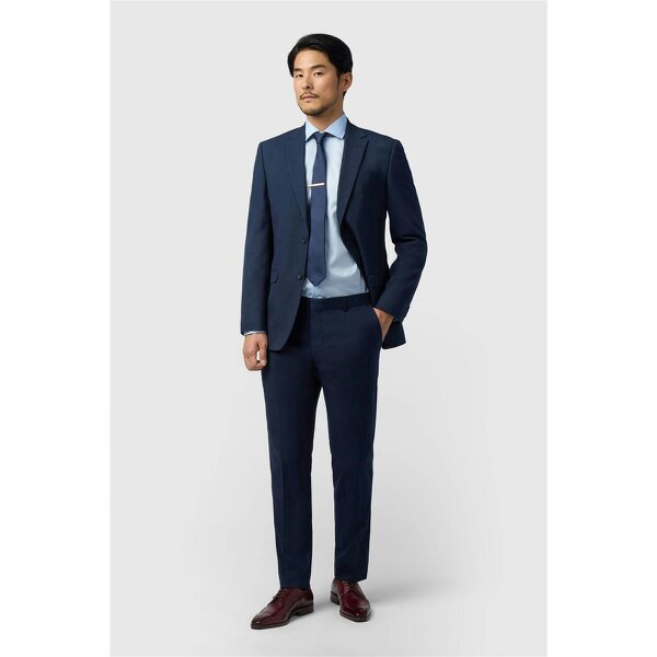 Limehaus Regular Fit Navy Stretch Jacket