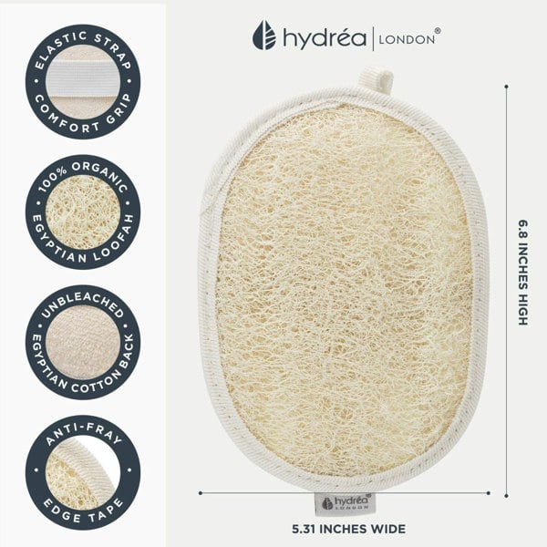 Hydréa London Organic Egyptian Loofah Body Pad