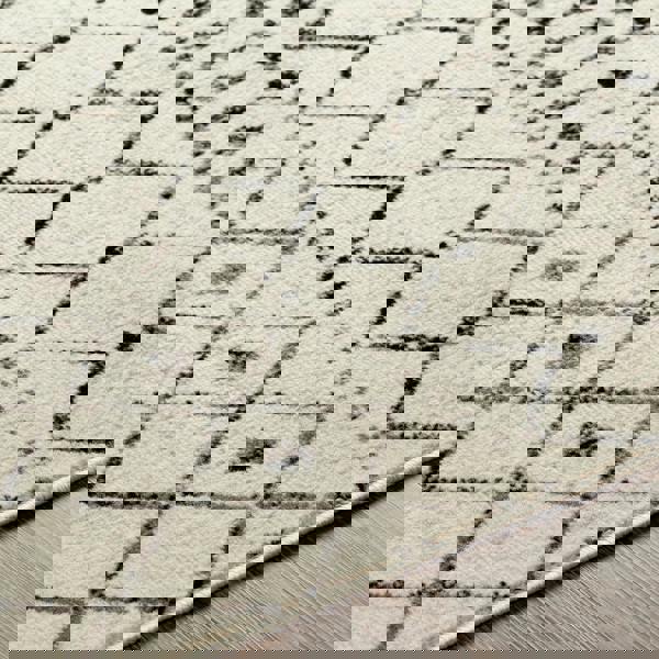 Livabliss Pisa-Geometric Black Off-White Grey Rug