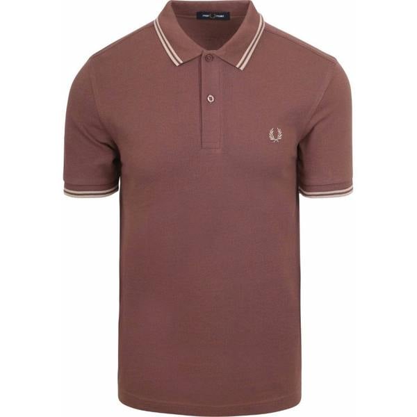 Fred Perry Twin Tipped Warm Brick Polo Shirt XS