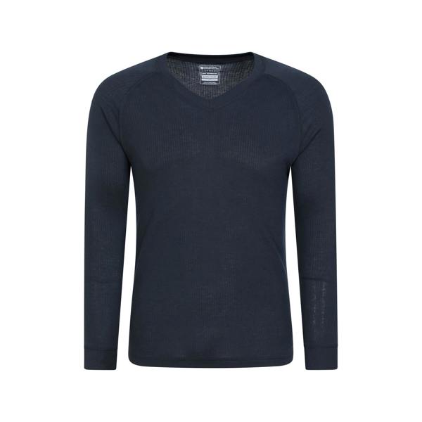Mountain Warehouse Mens Talus V Neck Thermal Top - Navy - 