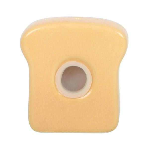 Kingsbury Gifts Toast Shaped Salt & Pepper Shakers With Toaster Stand