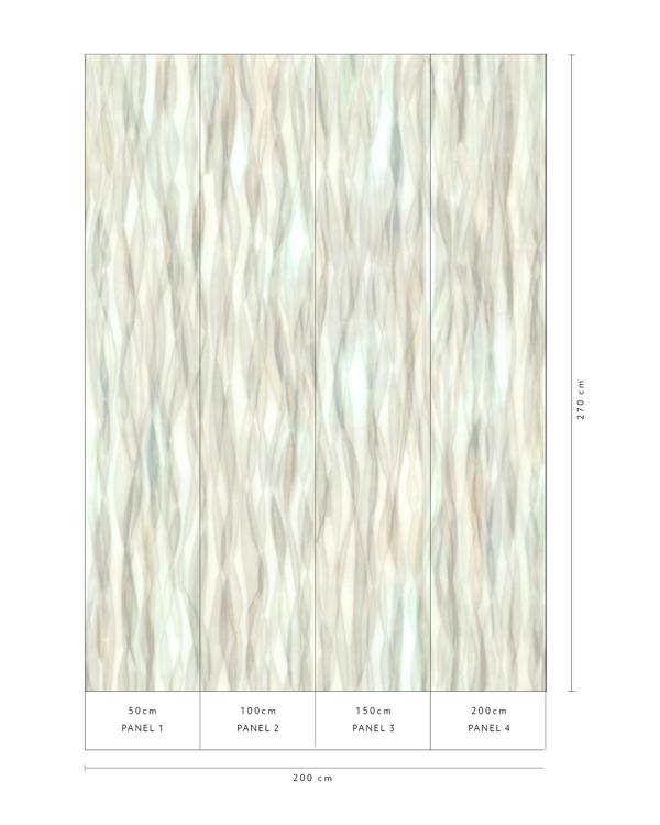 Elle Decoration By Erismann Soft Mirage  - Digital wallpaper in olive