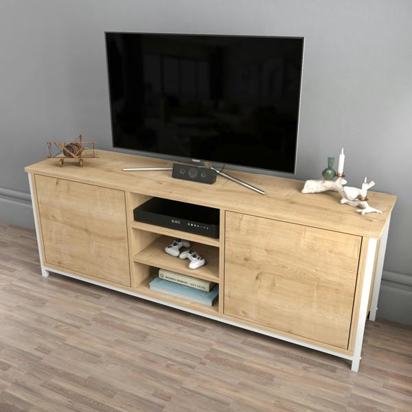 Decorotika Otis Modern Tv Stand TV Cabinet for TV's up to 63"