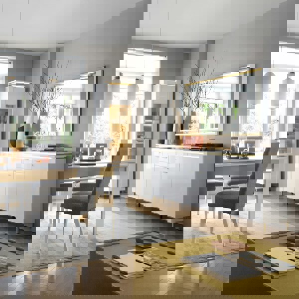 Furniture To Go Lazio Sideboard 4 Door 2 Drawer in Alpine White/White Gloss