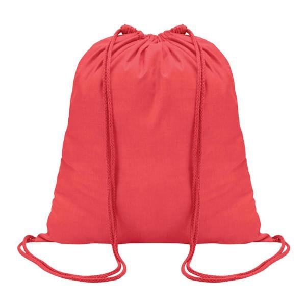 MidOcean Colored Cotton Drawstring Bag - Red