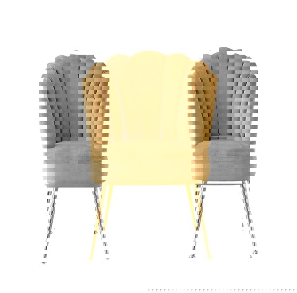 R3 Shell Dining Chair, Velvet-Weilai Concept-Weilai Concept