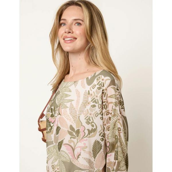Blue Vanilla Tie Front Blouse