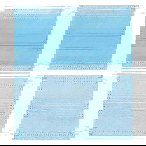 KAV 100 Pack Protective Disposable Face Masks 3-Ply, 3 Layers Facial Cover with Elastic Ear Loops, Comfortable for Regular Use, Home, Office Type II R