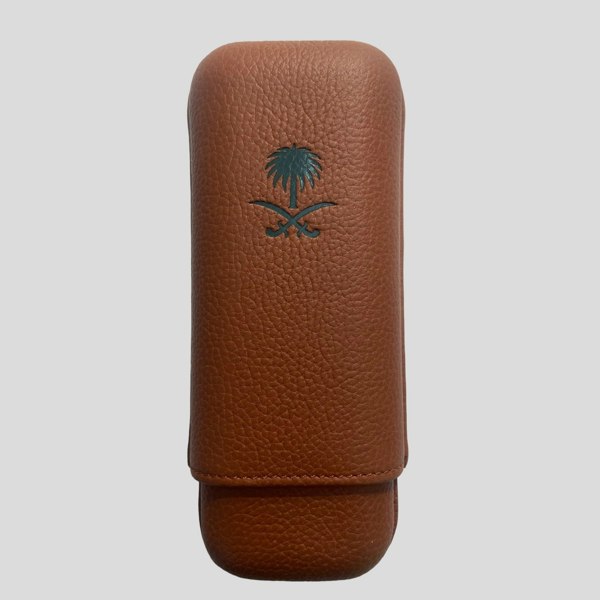 Bosquet Paris Leather Cigar Case for 2 - KSA - Beige