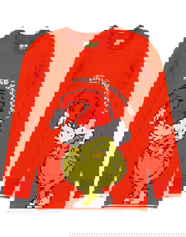 The Grinch Girls Red Character Long Sleeve Long Leg Pyjama Set