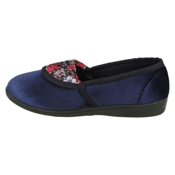 Spot On Ladies Spot On Floral Pattern Slippers