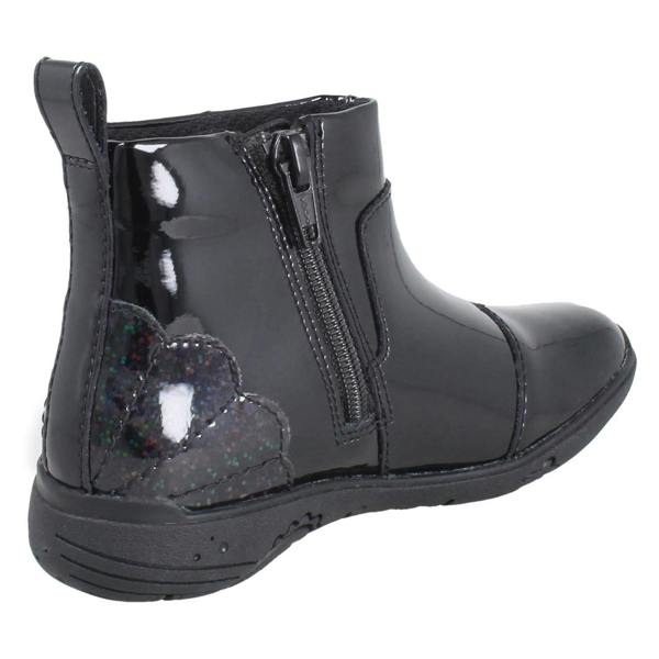 Clarks Girls Clarks Unicorn Detail Ankle School Boots Relda Glow