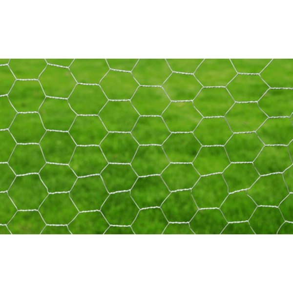 Berkfield Chicken Wire Fence Galvanised Steel 25x1 m Silver