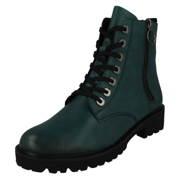 Remonte Ladies Remonte Zip & Lace Up Fastening Casual Ankle Boots D8671