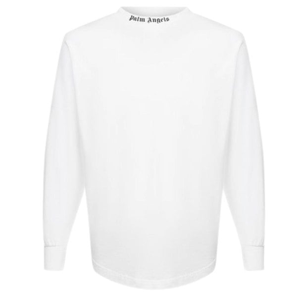 Palm Angels Double Classic Logo Long Sleeve T-Shirt - White