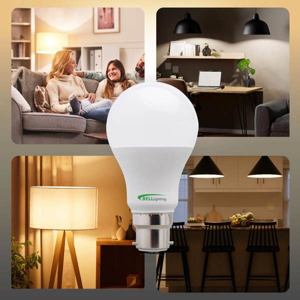 BELL Lighting B22 Bayonet Dimmable LED GLS 8.1W Energy Saving Light Bulb