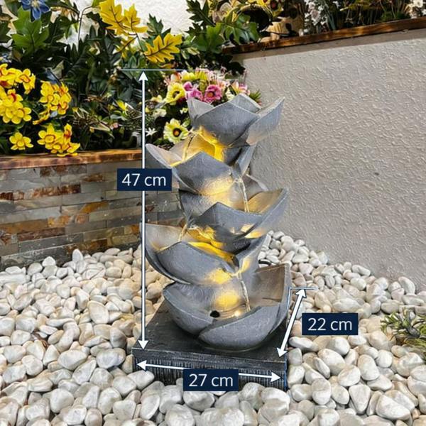 Tranquillity Water Features Lotus Leaf Contemporary Water Feature