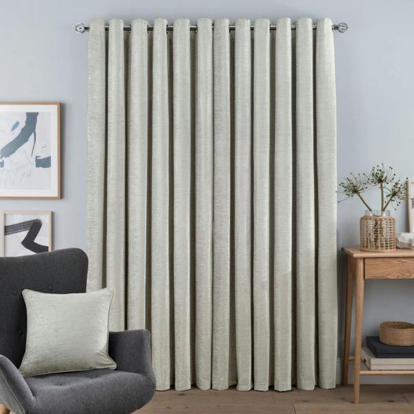 Smart Living Chenille Eyelet Curtain - Cream