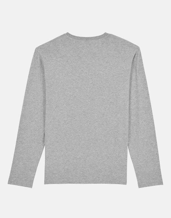 Men's Organic Cotton Jersey Long Sleeve T-Shirt – Grey Marl - British Boxers