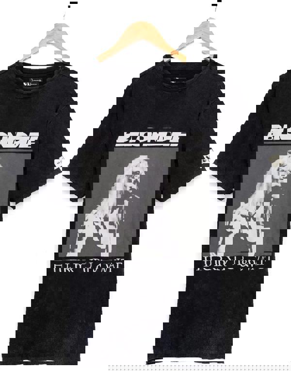 Blondie Mens Grey Character Short Sleeved T-Shirt