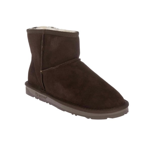 EverAu Womens/Ladies Emu Mini Cow Suede Classic Boots - Brown