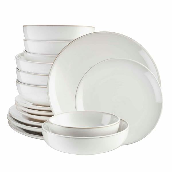 Cooks Professional Nordic Stoneware 16 piece Dinner Set | White