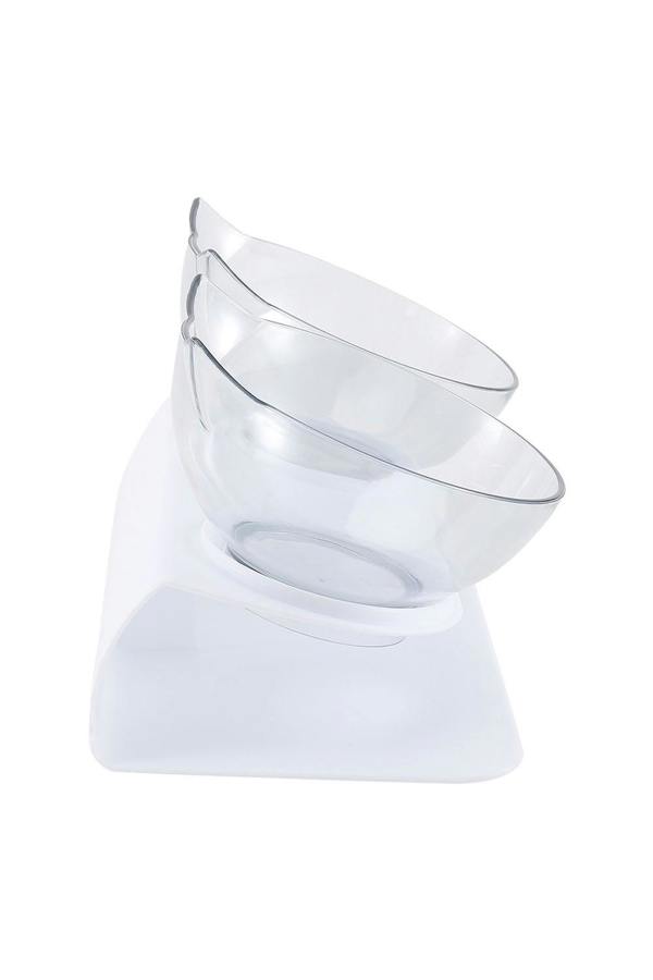 Living and Home 15° Tilted Elevated Feeder with Double Cat Bowls