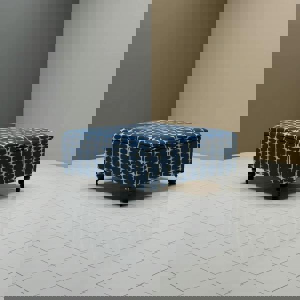 Solid wooden frame storage stool for modern UK apartments